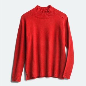 Bobeau Red Mockneck Sweater